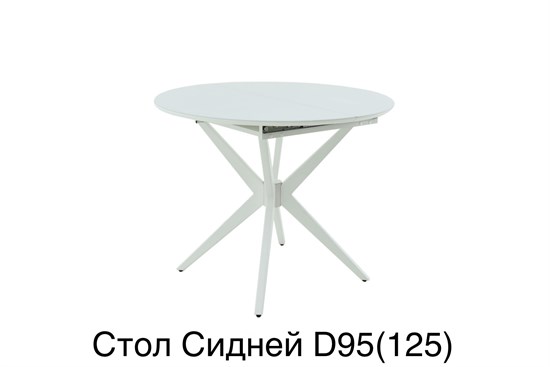 Стол Сидней Керамика (D950) Blend Avorio Белый Каркас белый АВР38 - фото 13894